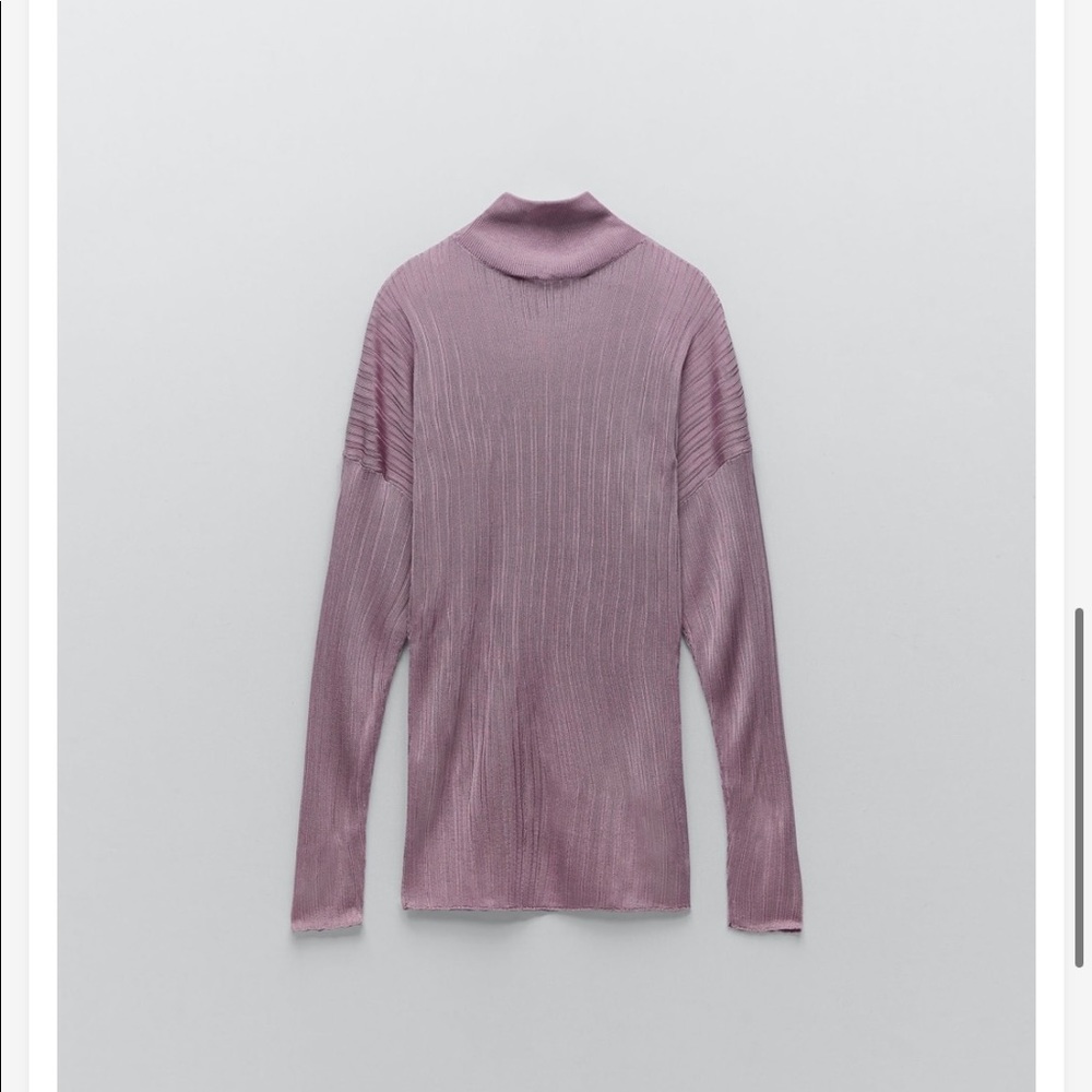 Zara Knit Ribbed Sweater - Small - Picture 3 of 4